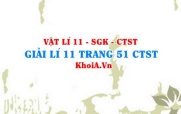 Giải Vật lí 11 trang 51 Chân trời Sáng tạo